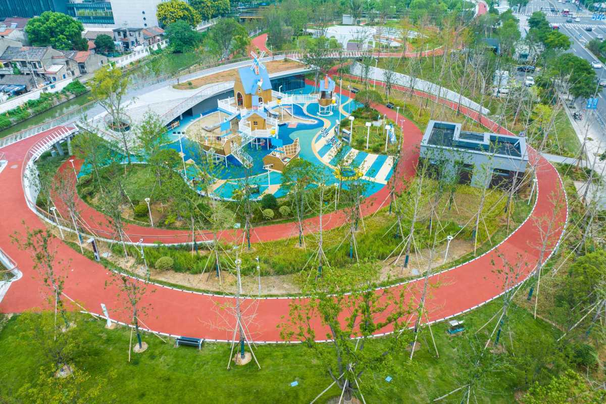 九游app：占地超10萬平方米！鎮(zhèn)海西大河公園亮相(圖1)